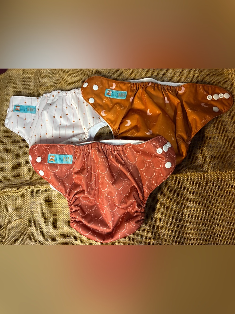 Cloth Diapers - 14 cloth diapers and 12 inserts - Picture 8 of 14